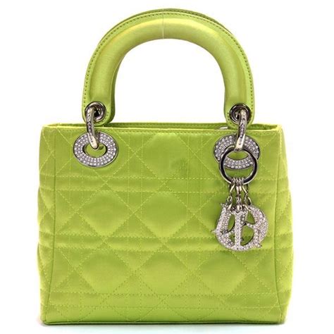 lime green dior bag